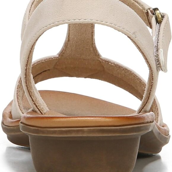 Women's Summer Sandals Faux Leather Flat Shoes Rhinestones Comfortable - Picture 5 of 7